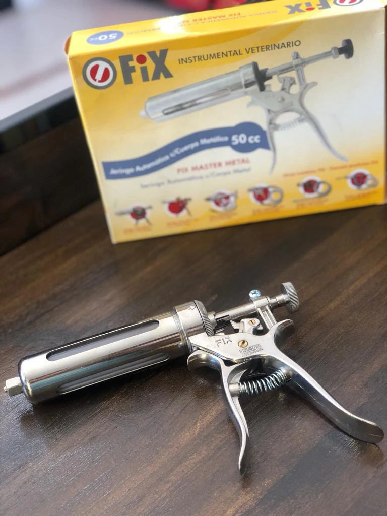 Jeringa Automatica 50cc Cuerpo Metal - Imagen 2
