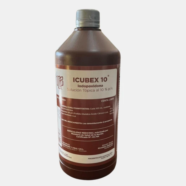 Iodopovidona - Solución Tópica al 10% - 1L