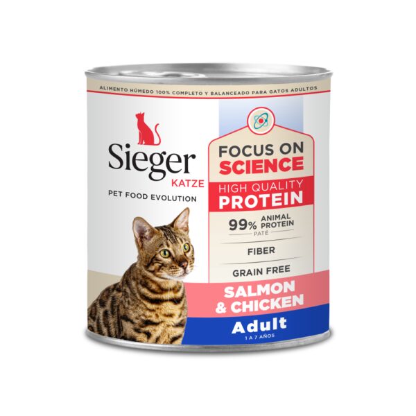 SIEGER KATZE WET ADULT SALMON & CHICKEN